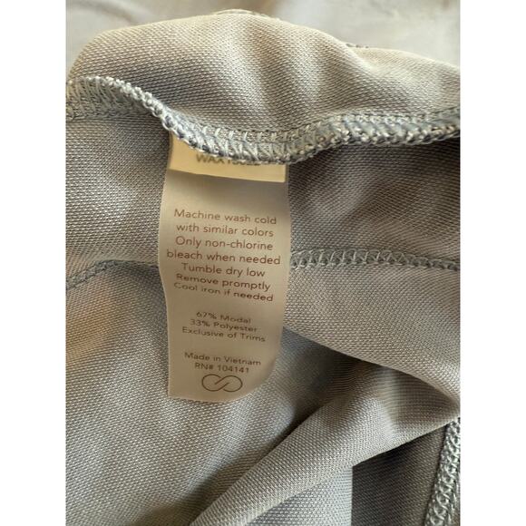 Calia Gray Blue Cotton Modal T-Shirt Dress, Size M - Picture 4 of 4